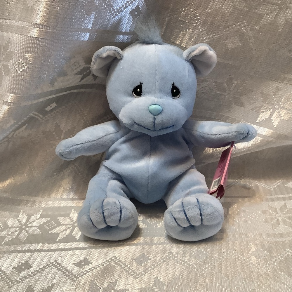 Precious Moments Tender Tails Bear 1998 Blue  # 966755 Vintage